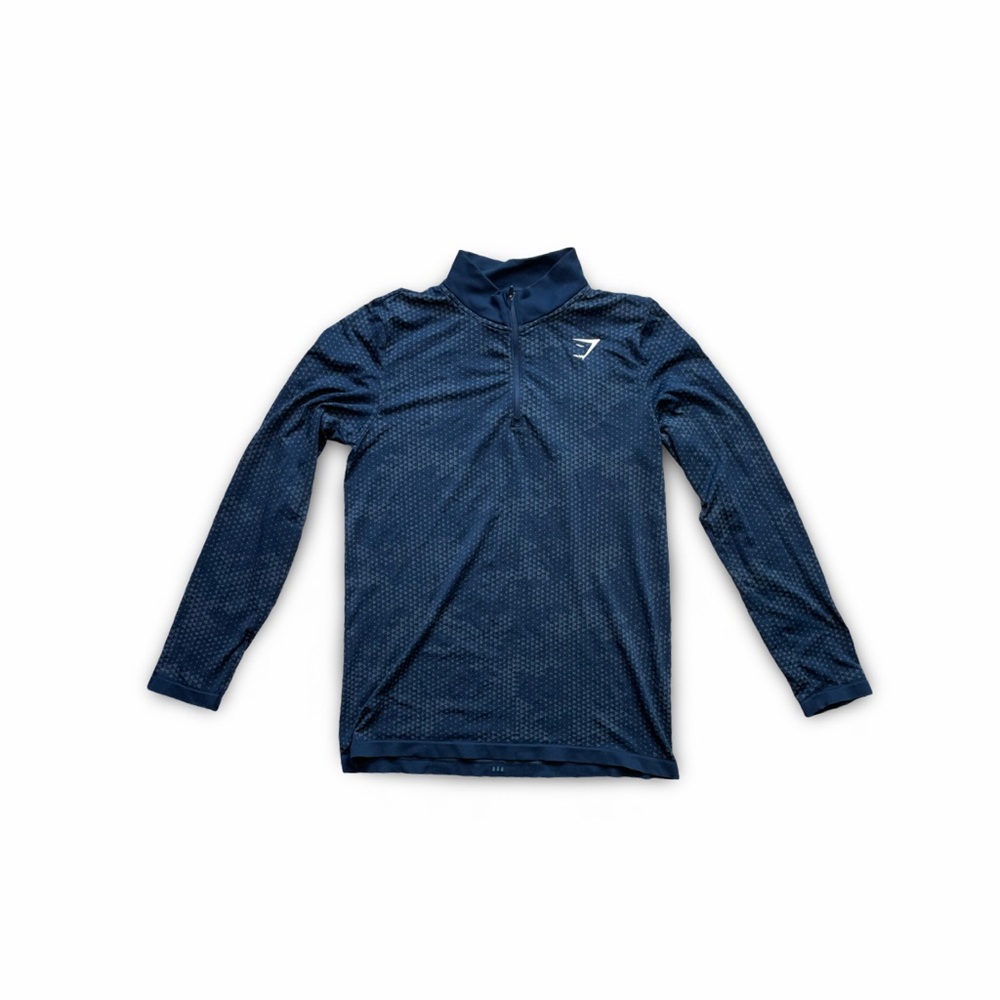 Navy Long Sleeve Athletic Top